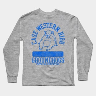 Case Western High PE (Grey Write On) / Groundhog Day Movie Fan Art Long Sleeve T-Shirt